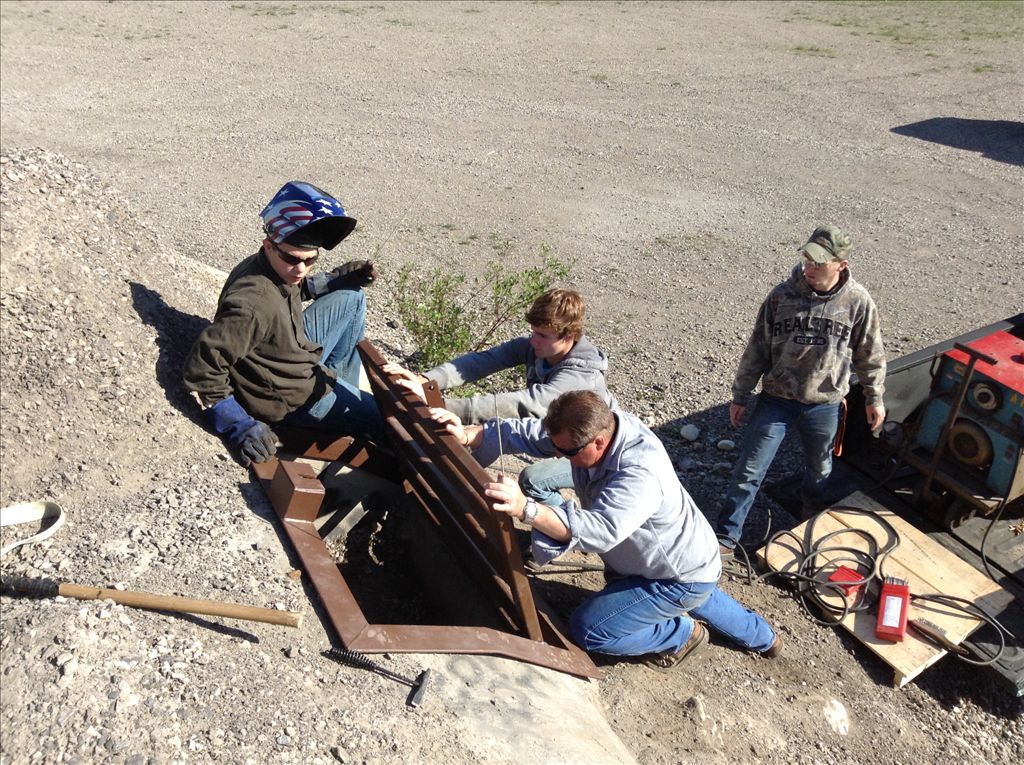 Installation of north gate