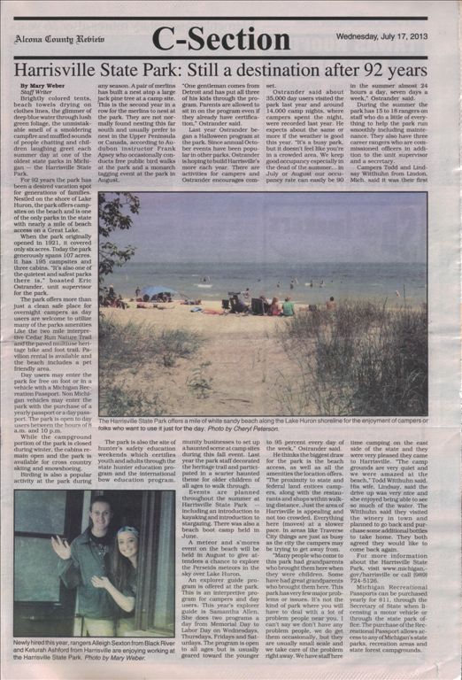 Harrisville State Park: Still a destination after 92 years