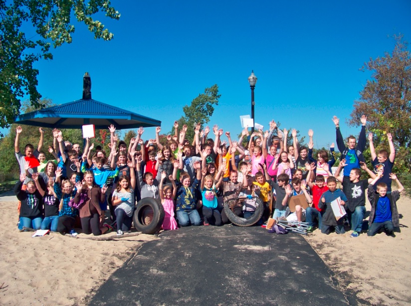 Oscoda Area Schools 7th graders Adopt-a-Beach!