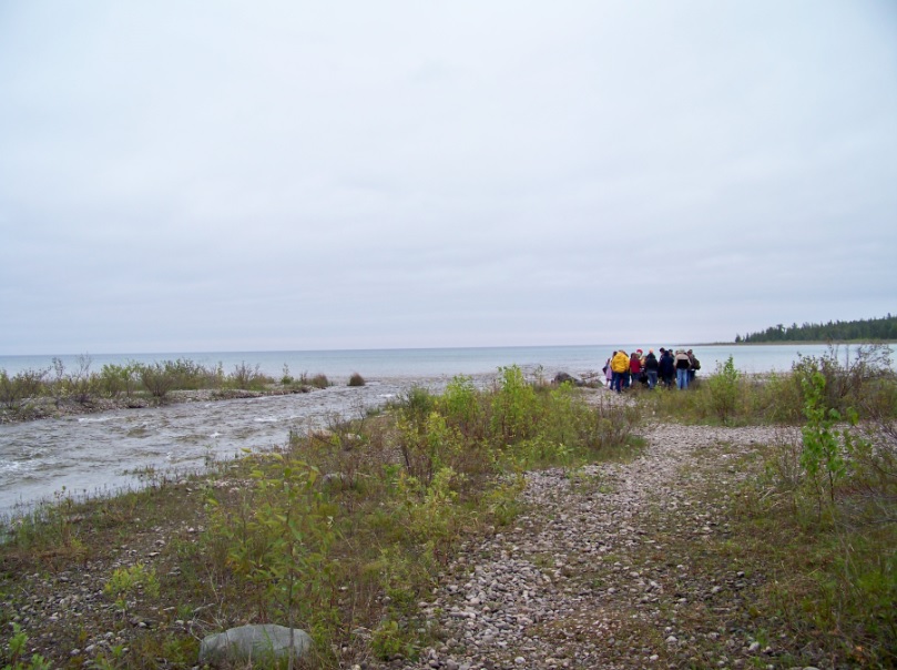 Students took their classroom outside for the day at Thompsons Harbor State Park!