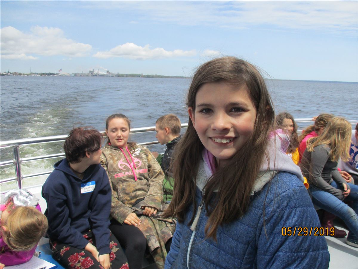 Learning about Lake Huron aboard Lady Michigan