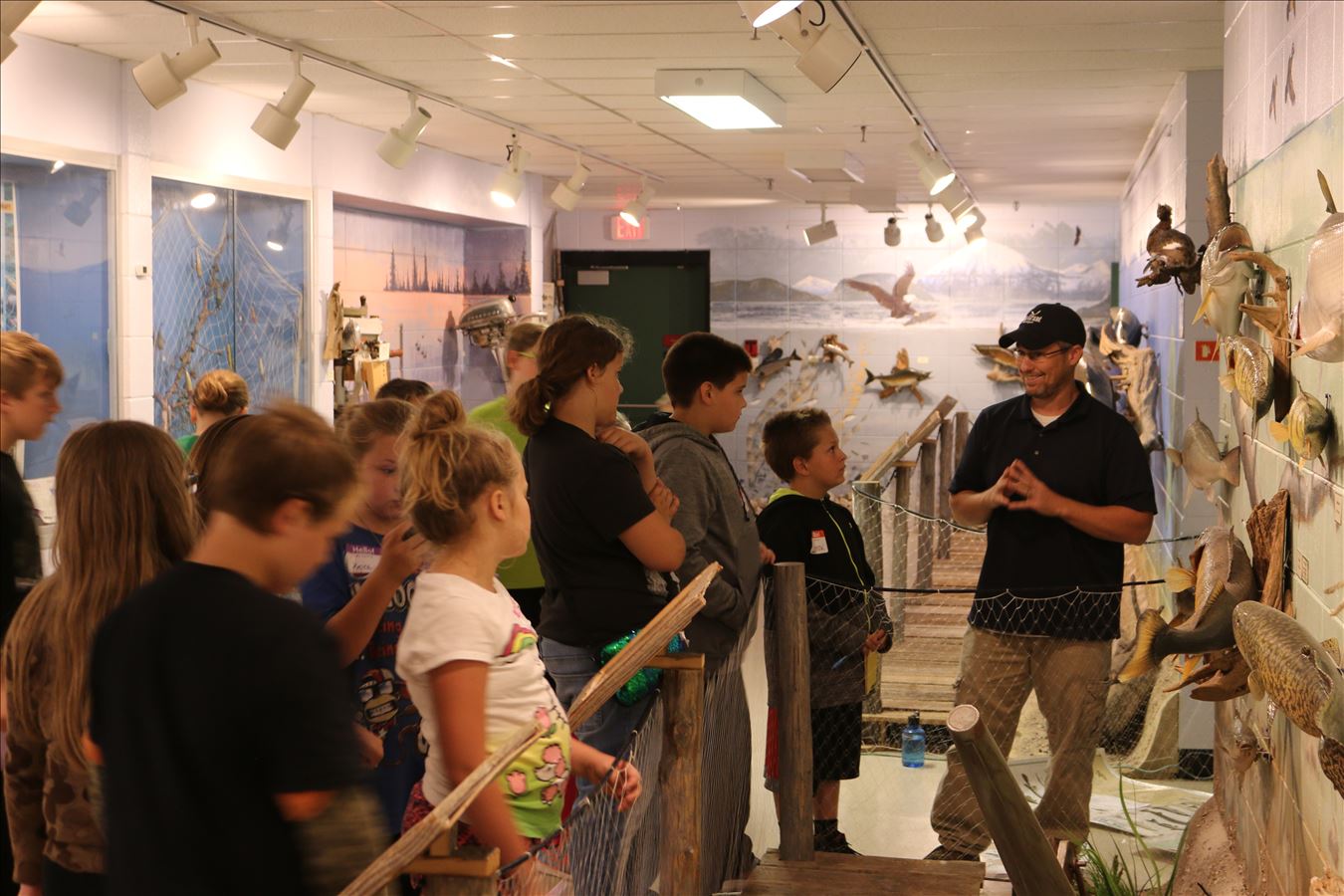Learning about native fisheries at Besser Museum