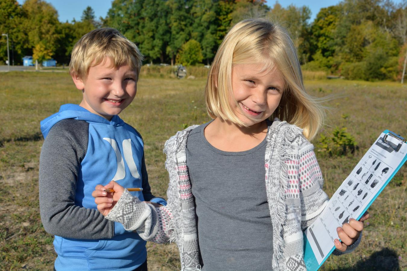 Working in Pairs to Identify Wildlife & Vegetation