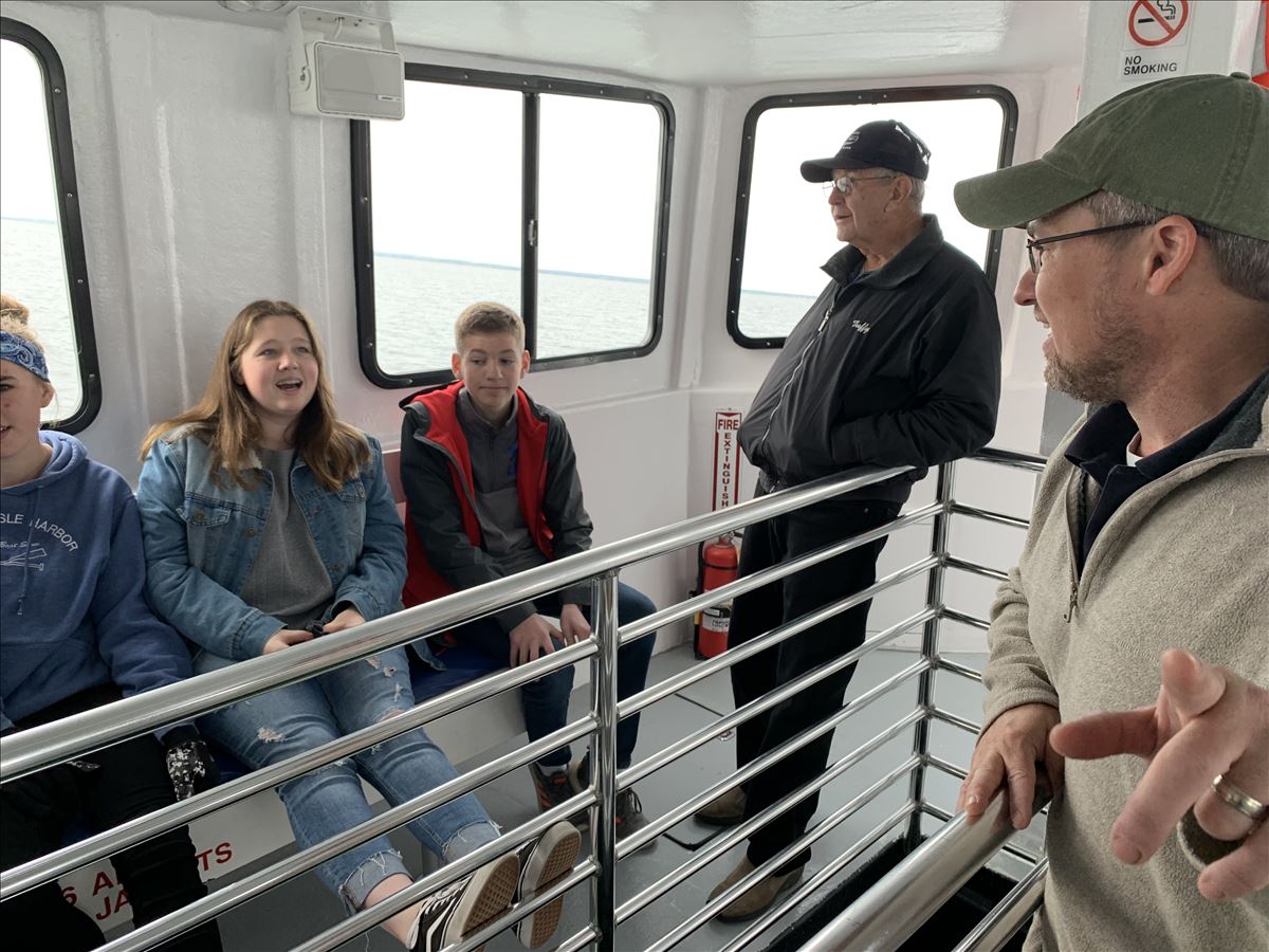 Student-partner connections aboard Lady Michigan