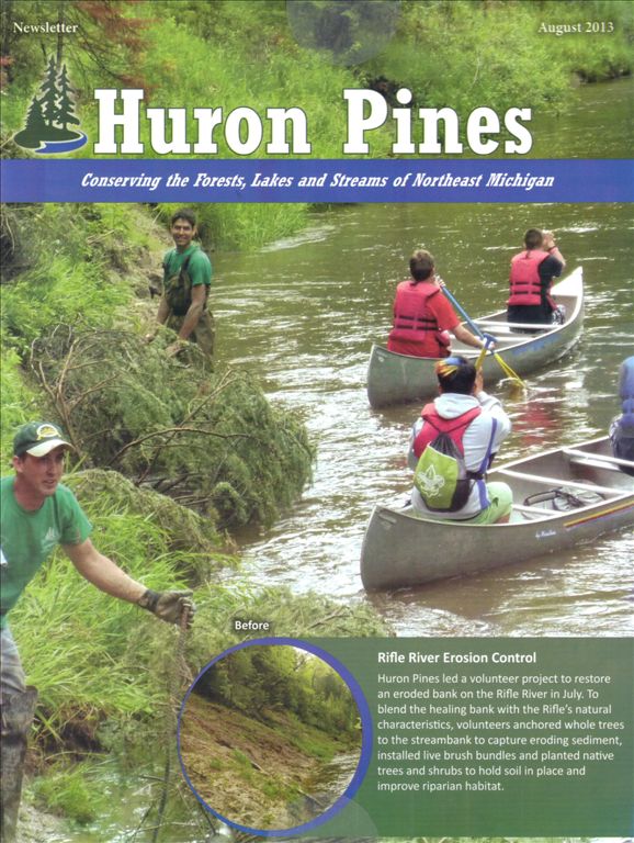 Huron Pines Newsletter - August 2013 (cover)