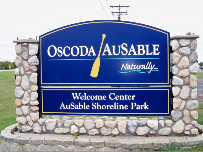 Students condcuted an Adopt-a-Beach Clean-up at AuSable Shoreline Park on September 23, 2013